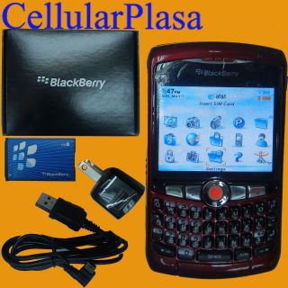 New Unlocked Blackberry 8310 Curve GPS World Smart Phone Red