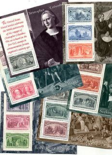 1992 columbian souvenir sheets sc 2624 29 mnh original $