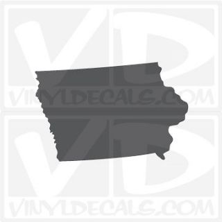 iowa style 1 state vinyl decal sticker more options size