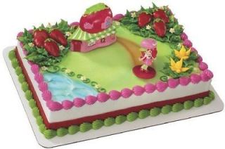Strawberry Shortcake Cafe ~ Edible Image Icing Cake Topper Decoset 