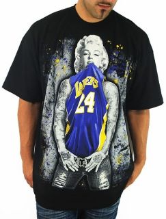 Club Urban Marilyn Monroe T Shirt LA Lakers sports hip hop jersey 