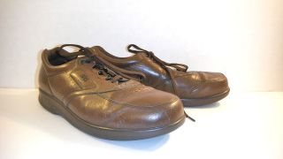 SUBLIME SAS Brown Leather FREE TIME Glossy Walking Shoes Tripad 
