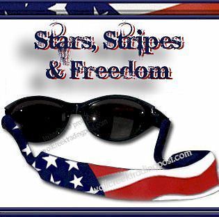 STARS STRIPES STRAP for SUNGLASSES & READING GLASSES PATRIOTIC USA 
