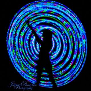 Pacific Sunset Strobe Mini LED Hula Hoops // Includes Warranty & Grip 