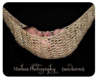 Newly listed Crocheted Baby Hammock CREAM Photo prop Ready to ship