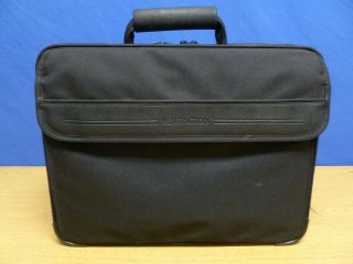 Kensington Black Briefcase Attache Laptop Case Bag document carrier 
