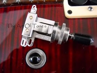 Switchcraft SHORT Straight 3 way Toggle Switch (Black Switch Tip 