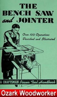 CRAFTSMAN Table Saw & Jointer Handbook Operators Manual 0793