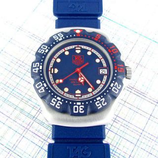 TAG Heuer Retro Style F1   Blue Dial with NEW Bezel, Strap, Glass and 