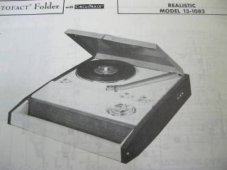 realistic 13 1082 phonograph radio receiver photofact 