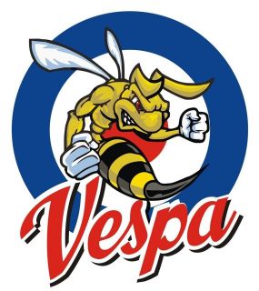 vespa mods target wasp scooter sticker from united kingdom returns