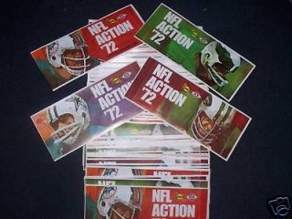 1972 Sunoco(25)NFL Player Stamp unopened booklets w/9 players in each 