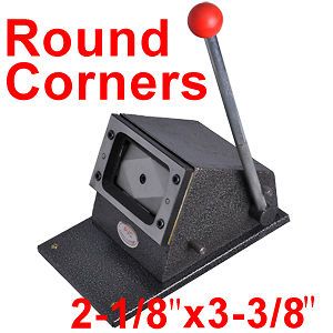 Round Corner Standard Id Photo Credit Card Cutter Pvc Die Punch Badge 