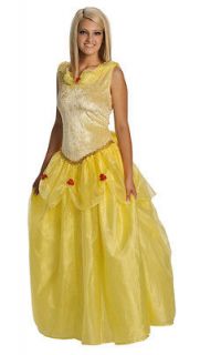 Adult Womens Deluxe Yellow Belle of the Ball Princess Costume 