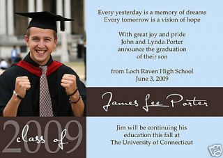 custom photo graduation announcement print your own 