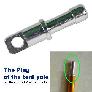   Φ7.2mm 17mm Aluminium Alloy Spare Tent Pole end plug for 8.5mm DIA