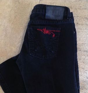 PEOPLES LIBERATION Tommy Lee Sz 25 Black Star Pocket Skinny Jeans