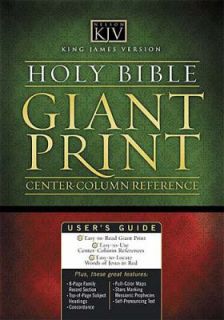  Classic Giant Print   KJV Center Column Reference Bible by Thomas 