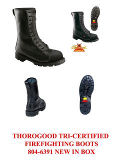 THOROGOOD HELLFIRE 10 STRUCTURAL WILDLAND FIRE FIGHTING LEATHER BOOTS 