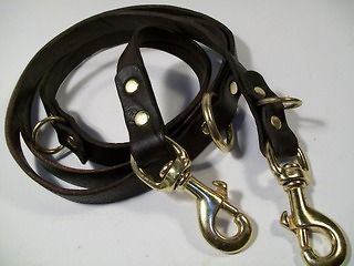 new schutzhund 6 way german police leather dog leash more