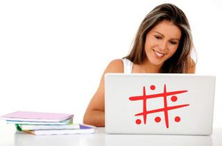 Hackers emblem   tic tac toe style. Wall Sticker & Wall Decal. Many 