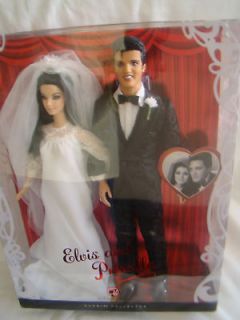 ELVIS Presley & Priscilla WEDDING Barbie Doll Set