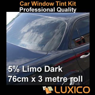 SunTek Car Window Tint / Auto Glass Tinting Film / 5% Limo / 76cm x 3m