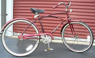 nice vintage mens western flyer maroon bike time left $