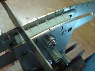 Luthier Tool NUT FILING JIG WITH PROPORTIONAL STRING SPACING GUIDE
