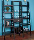 BRAND NEW 5 Tier Black Elegant Ladder Shelf Organizer with Wine Rack