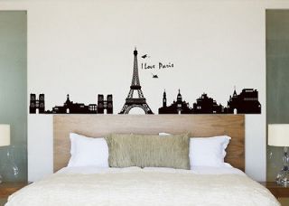 New EIFFEL TOWER wall Stickers Mural PARIS Room Decor Art Vinyl 