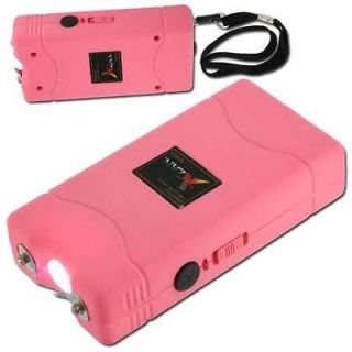 NEW! 3.8 Million Volts Pink Rechargeable Stun Gun with Wrist Strap