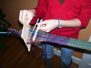   Popsicle Stick backstrap weaving loom craft kit for child or adult use