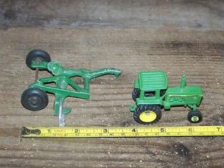 Two (2) Diecast Farm Equipment John Deere Tractor & Plow SMALL