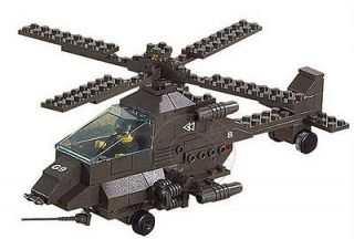 APACHE ATTACK HELICOPTER    Compatible With Lego Assembly Block Toy