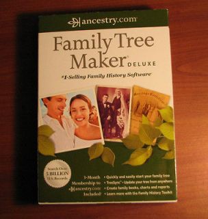 Family Tree Maker 2012 Deluxe PC Genealogy History Software *Updated 