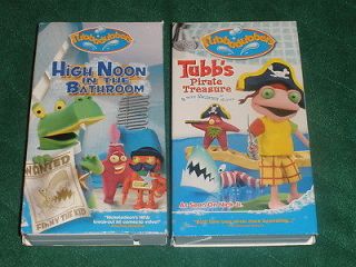   Nick Jr. Rubbadubbers VHS Videos~Tubbs Pirate Treasures & High Noon