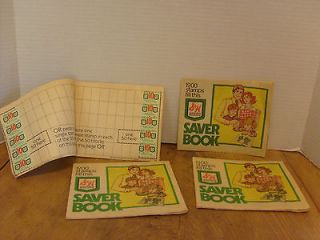 Green stamps Saver Booklets Filled Group of four books, Premium 