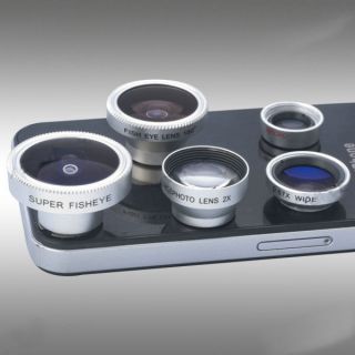 Fish Eye Lens / Wide Angle Marco Lens / 8X Telescope Lens for iphone 4 