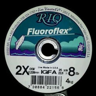 RIO Fluoroflex premium fluorocarbon tippet 2x 8 pound test