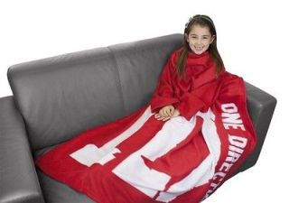 New One Direction Crush Red Cosy Wrap Blanket Sleeved Fleece Gift