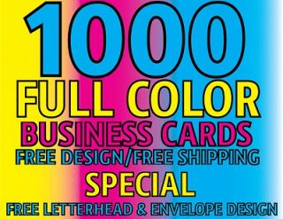 Newly listed 1000 16pt Color Double Sided High Gloss Business Cards 