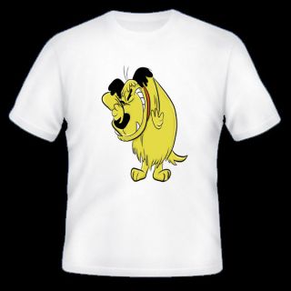 mutley t shirt available in black white or grey location