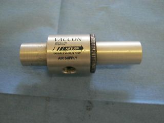 Vaccon Model VDF 200 Adjustable, Dirt Tolerant Vacuum Pump W