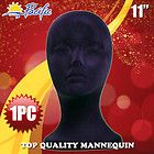 Black Velvet Mannequin Foam MODEL Wig HEADS Styrofoam