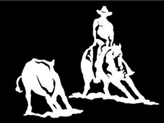   Cowboy Decal Country Western Vinyl Horse Sticker For Car Truck Window