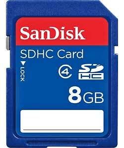 8gb sdhc memory card for vivitar dvr 840xhd 850w 865hd