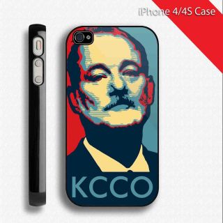   Keep Calm And Chive On Bill Murray Obey iPhone Black Case 4 4S Cases