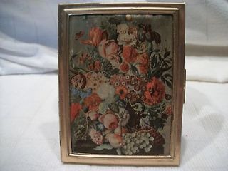 vintage antique picture holder compact case  5