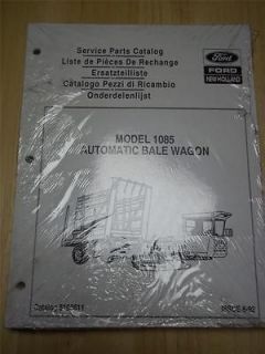 Ford/New Holland Service Parts Catalog~1085 Bale Wagons~Manual